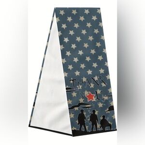 Thank You Veteran Stars  Freedom 4th of July 13" x 72" Table Runner Memorial Day